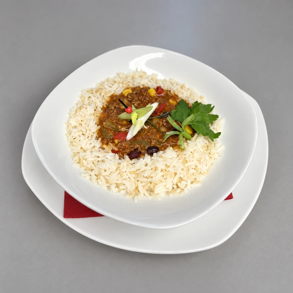 Chili con Carne mit Vollkornreis